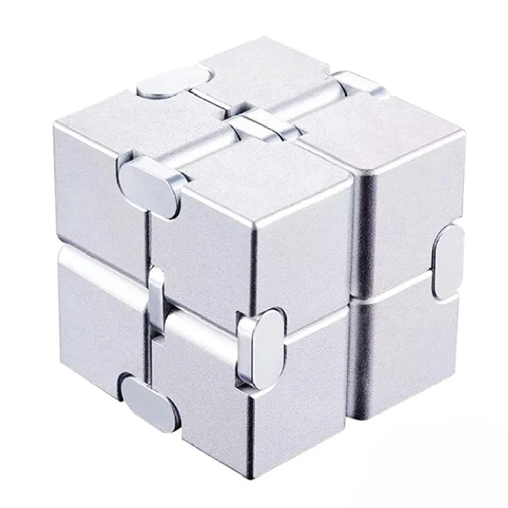 Vibe Geeks Stress Relief And Anti-anxiety Finger Flip Infinity Cube Fidget Toys For Kids And Adults-1