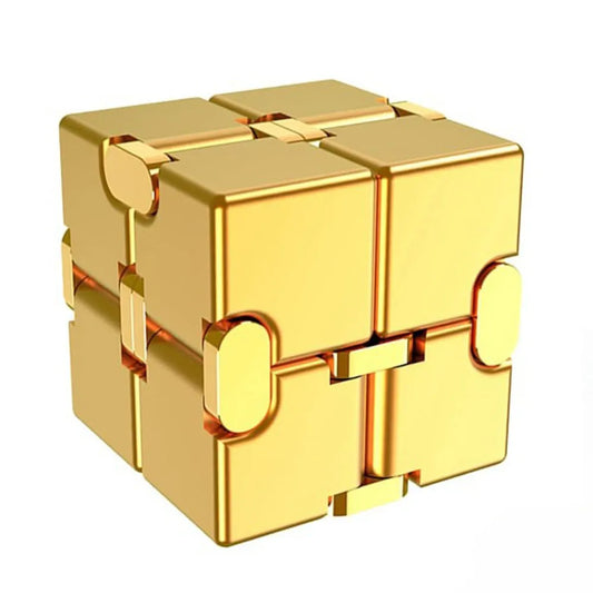 Vibe Geeks Stress Relief And Anti-anxiety Finger Flip Infinity Cube Fidget Toys For Kids And Adults-0