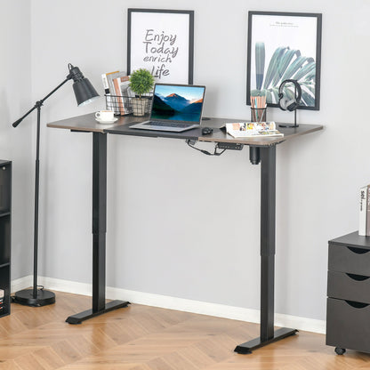 Height Adjustable Electric Standing Desk with 4 Automatic Memory Preset 140cm x 70cm Tabletop Stand Up Desk for Home Office-1