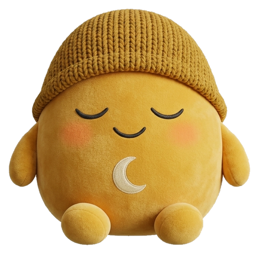 Hygge wellbeing philosophy plushie character